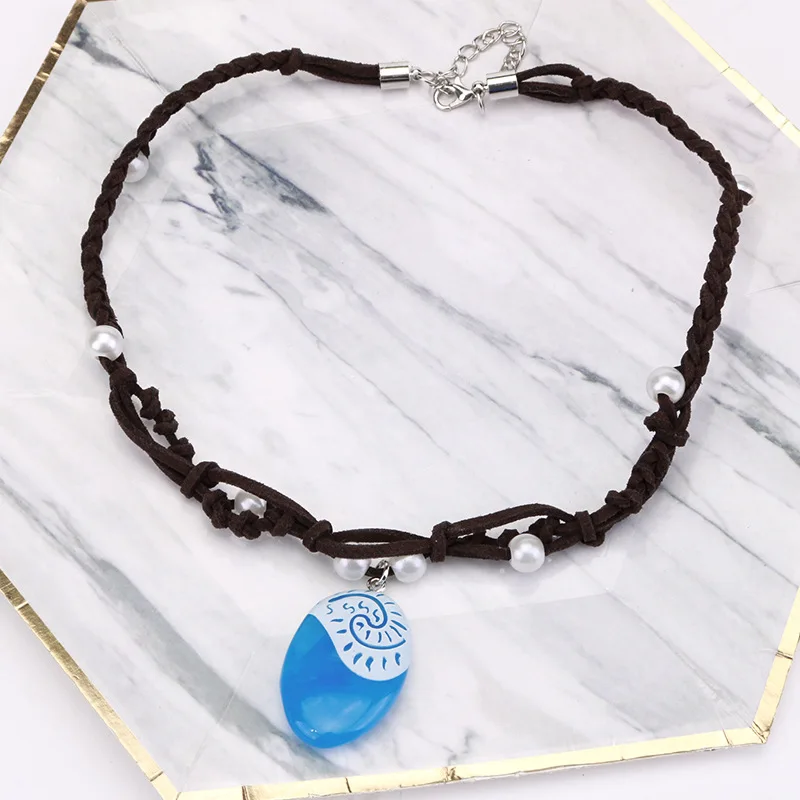 Moana 2 princesa Moana niñas mujeres collar señora dibujos animados Anime Kawaii ornamento accesorios nuevos niños cumpleaños lindos regalos