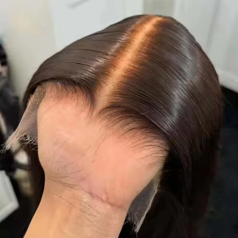 

Парик-каре 13x4 Bone Straight, короткий, с отбеленными узлами, без клея, 100% натуральные волосы, плотность 250, парик с HD-кружевом 13x6 для женщин