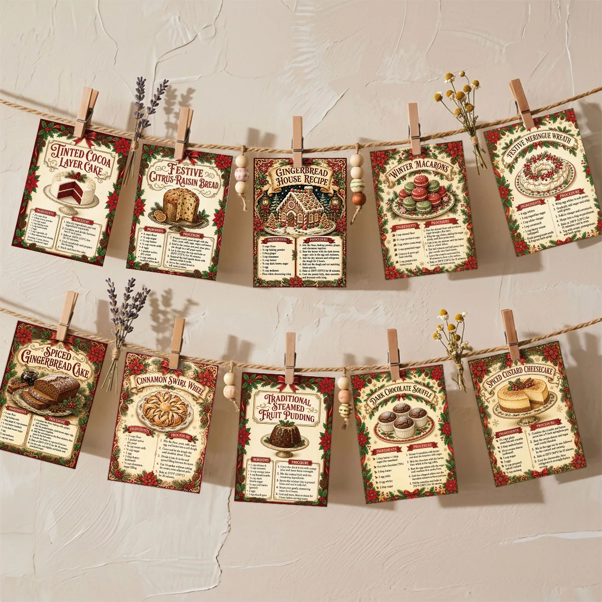20pcs Vintage Christmas Desser - огляд і ціна Home Decor Exchange