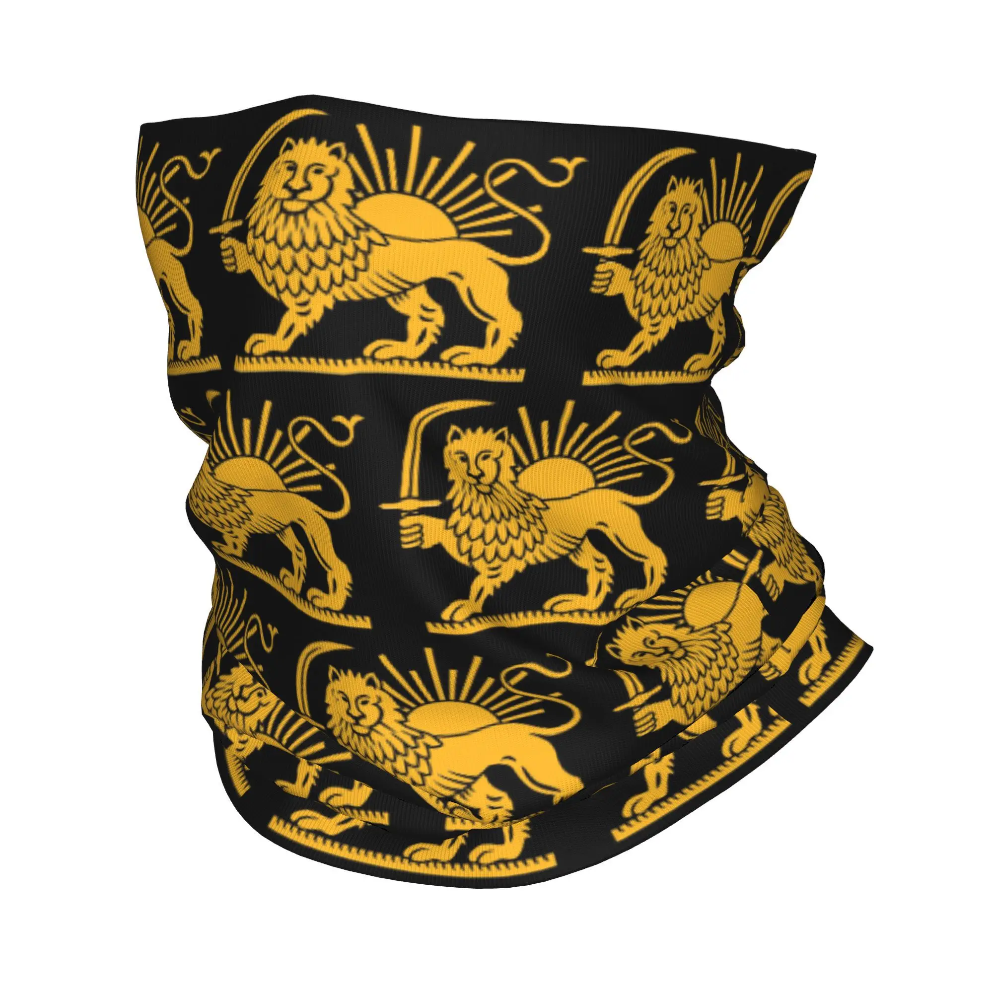 

Flag Of Iran Iranian Bandana Neck Gaiter Printed Wrap Scarf Multifunction Cycling Scarf Outdoor Sports For Men Women Breathable