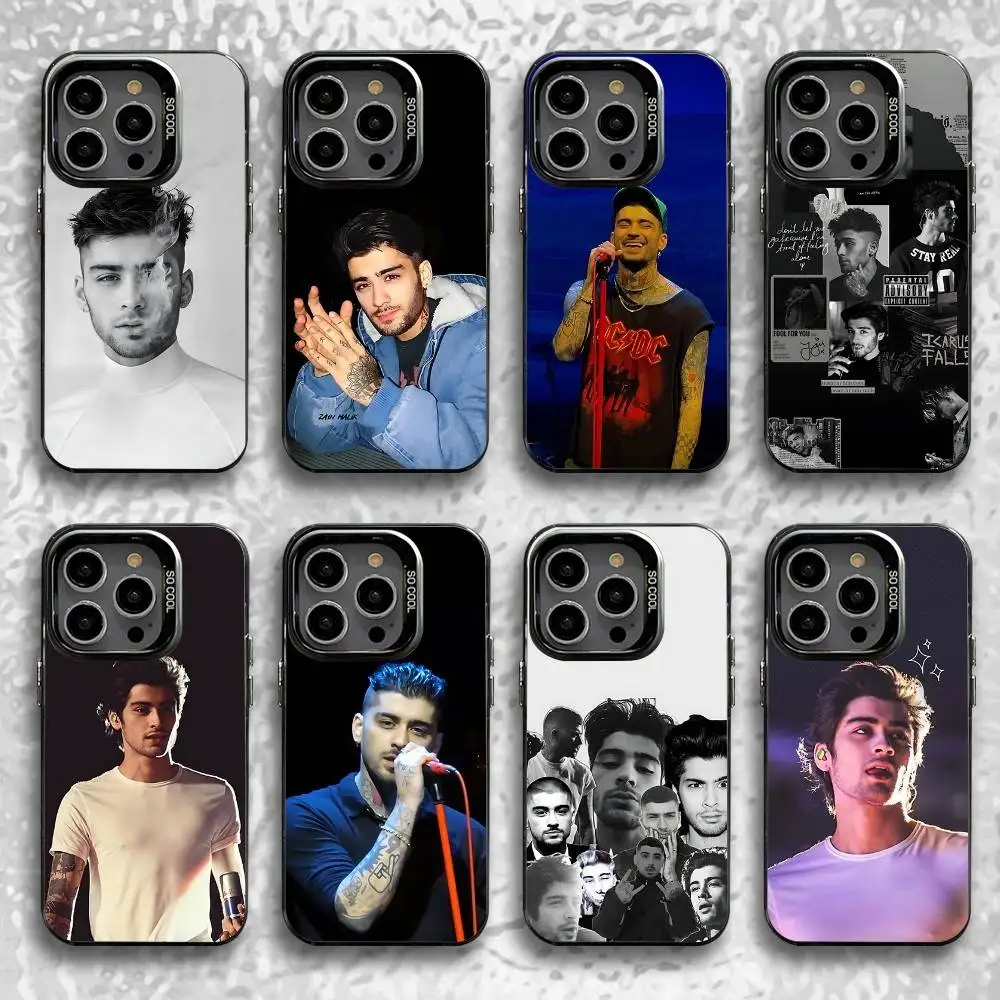 

Singer Z-Zayn M-Malik Phone Case For iPhone 16,15,14,13,12,11,Pro,Max,Plus,Mini,SE Black Candy Matte Shockproof Cover