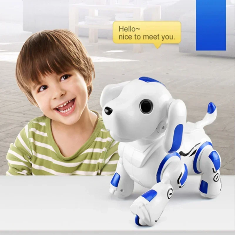 Chien télécommandé électronique coule programmable et intelligent, robot phtalRC robotique, chiot, jouets pour animaux de compagnie, cadeau de Noël pour enfants, 837