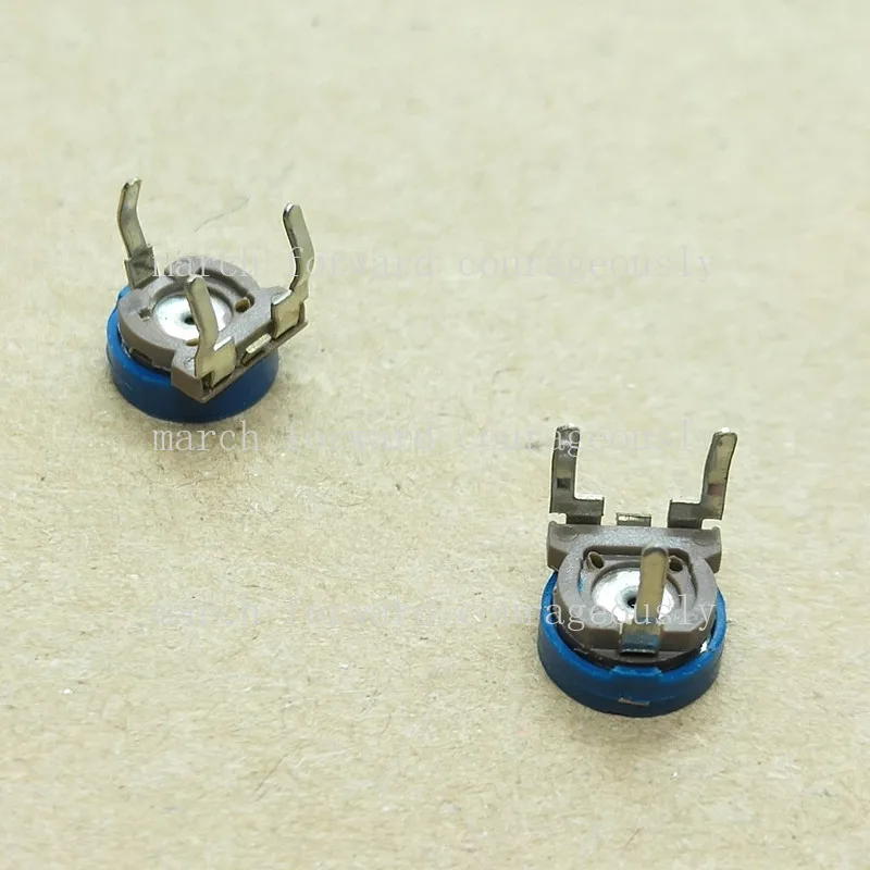 50PCS FOR  TAIYOHM 6MM Horizontal Adjustable Resistor 1K Fine-Tuning Potentiometer Adjustable Potentiometer 102