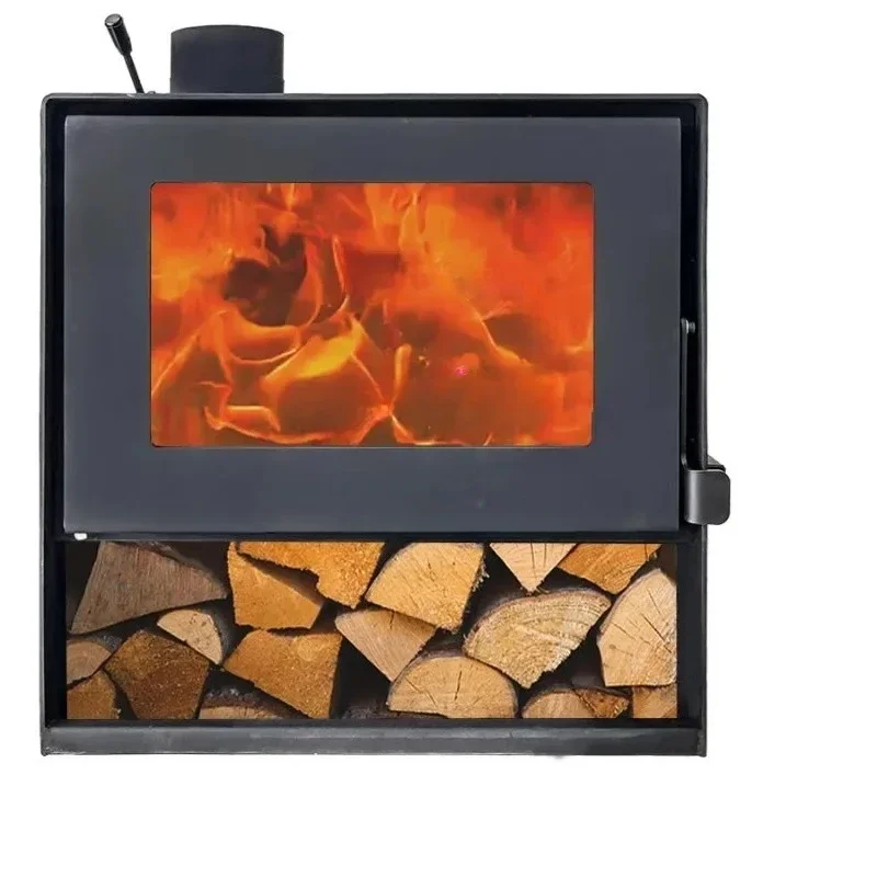 Manufacturer Supply Metal Outdoor Fireplace Real Fire Wood-burning Fireplace 570*450*500mm Wood Burning Stove for Sale