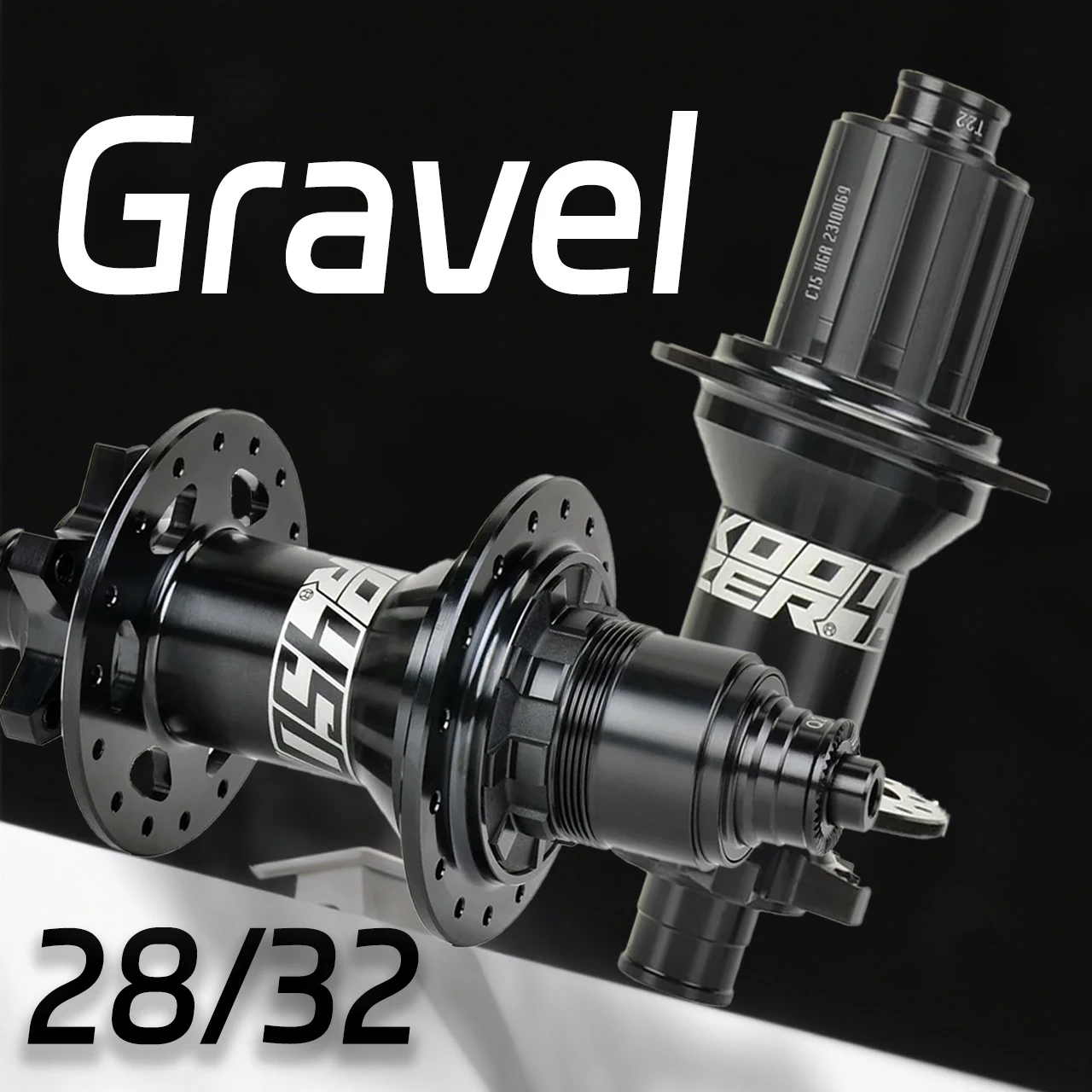 

KOOZER 450 Cube Pro 7 32 Holes Gravel Road Bike 28-hole Rear Hub Quick Release Front Hub 15x100 12x142 XDR for Shimano