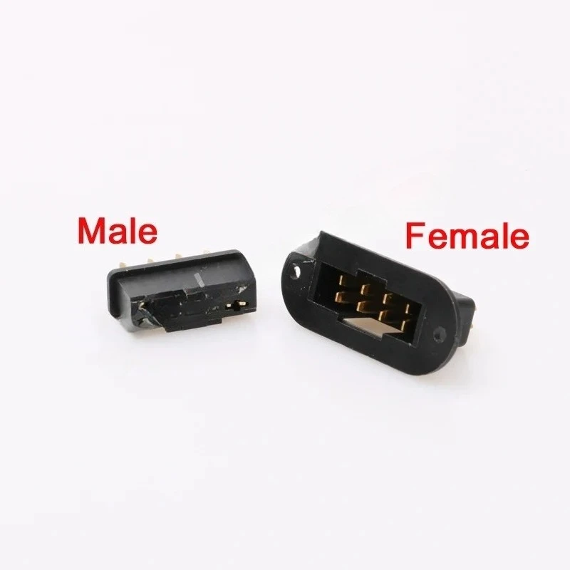 10Pairs 8Pin Gold Plated Male Female Connector for RC Model Low Current Signal Transmission