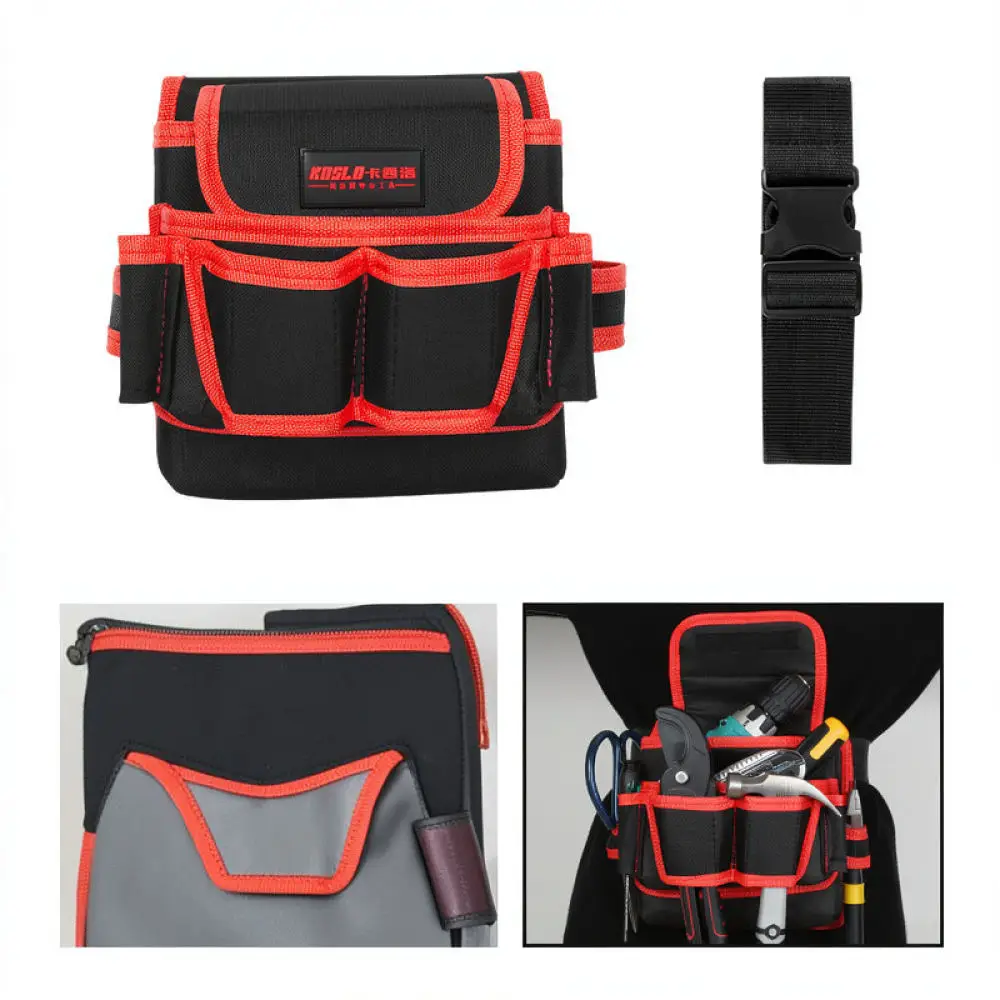 Professional Electrician Pouch For Kasilo Oxford Tool Waist Bag Durable Hardware Organizer Maintenance Storage Equipment Case