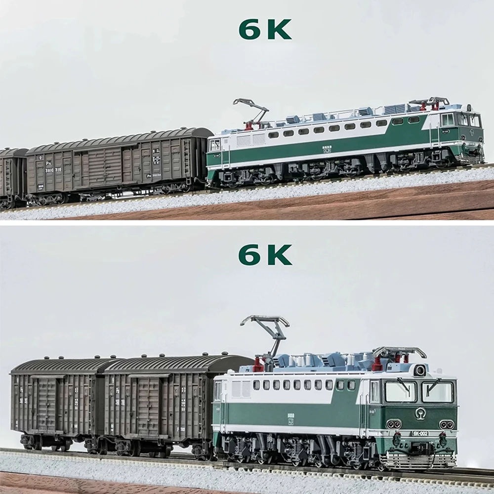 N Scale 1/160 Train Model 6K Electric Locomotive Simulation Train Model Toy Gift