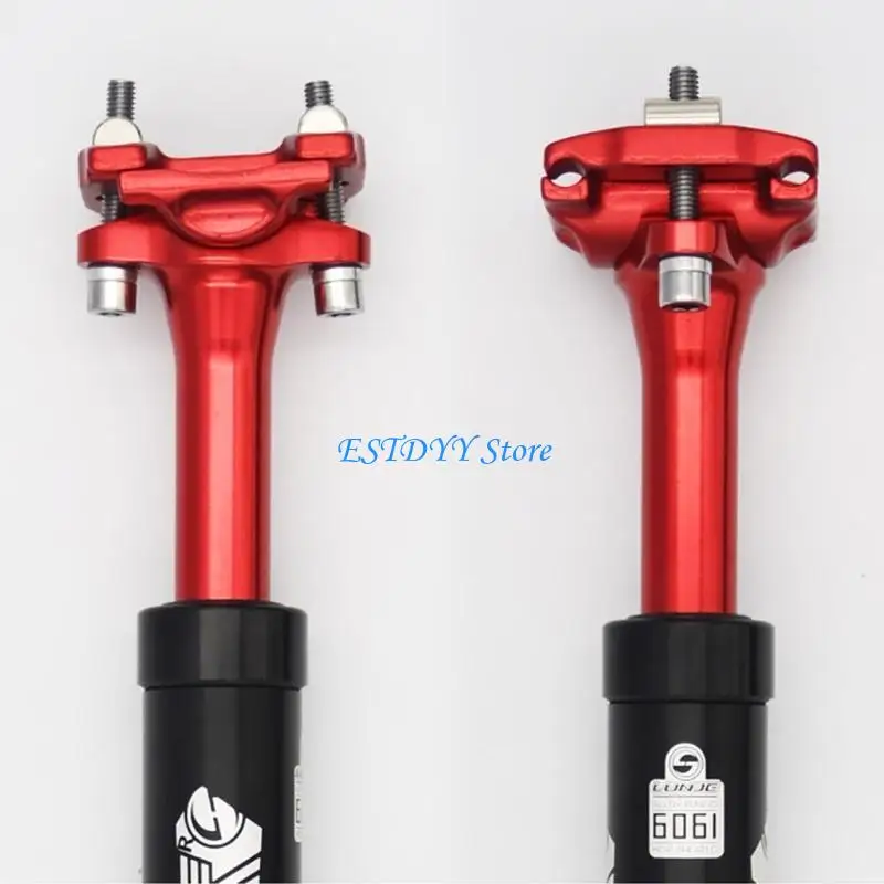 

G6DE Damper Post Mountain Bike for Seat Post Aluminum Alloy for Seat Tube Φ27.2 30.9 31.6mmx400mm Blac