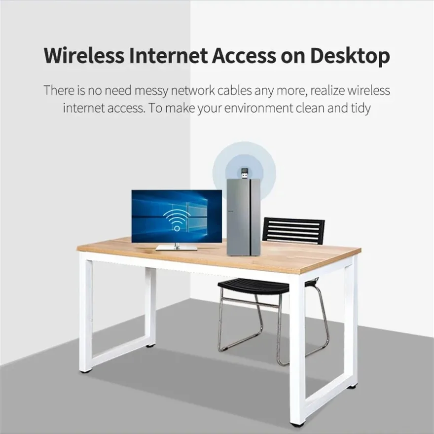 Mini 150Mbps USB Wifi Adapter 2.4G Wireless Network Card Wifi Antenna Wifi Receiver For Laptop Desktop PC Win7/8/10 /11