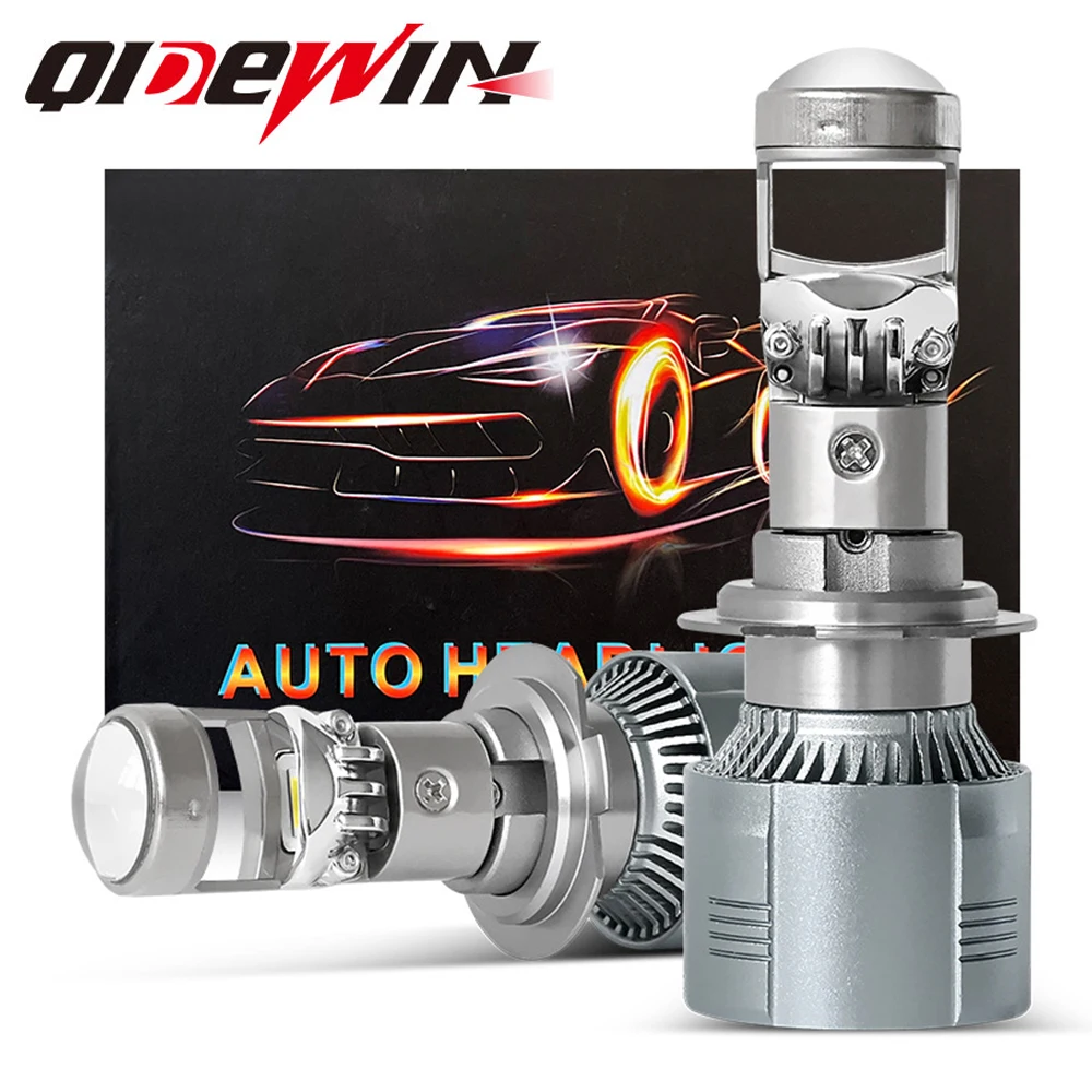 

2PCS Car Led Bulbs H7 H4 H11 H8 H9 9005 9006 HB3 HB4 White Projector Lens Lamp Turbo Canbus Lenses Headlights Fogh Lights