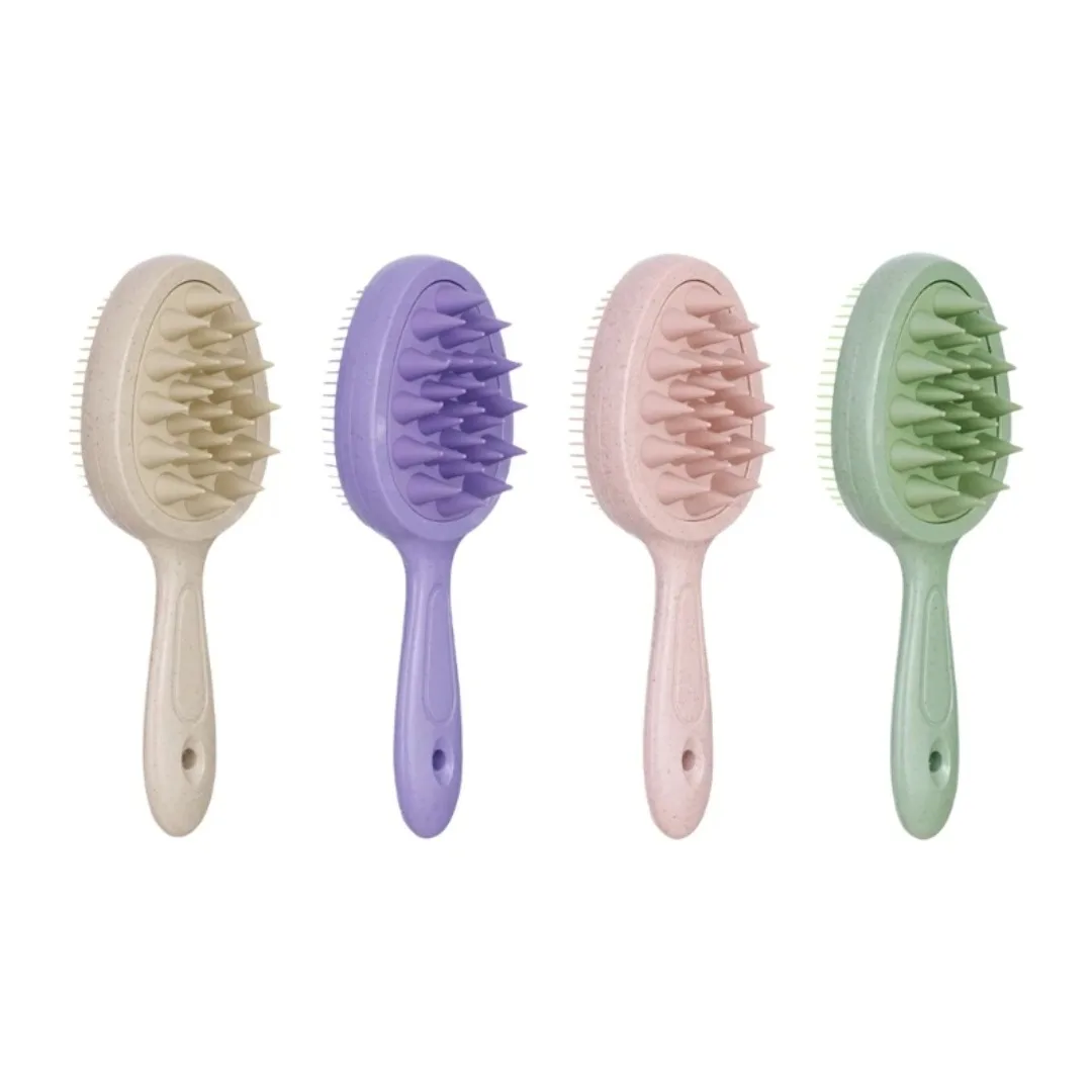 

2 in 1 Silicone Shampoo Brush Head Scalp Massage Comb Double Side Hair Washing Comb Soft Body Bath Shower Brush Styling Tools