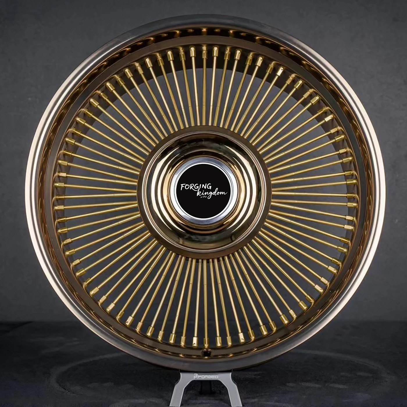 Double-Piece Forged Aluminium Alloy Automotive Wheel Hub Ultra Lightweight Multi-Spoke Track Ready New 40mm