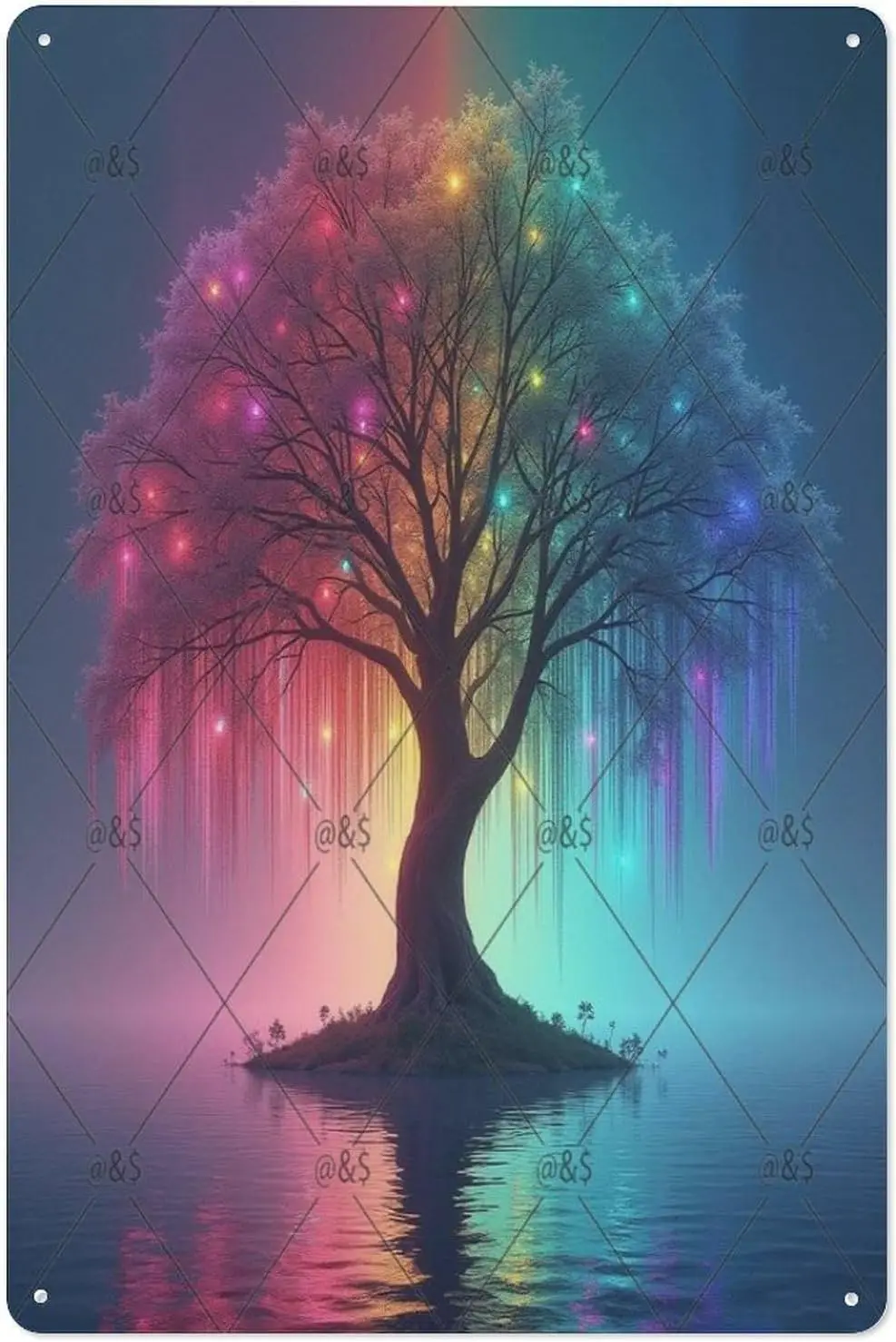 Miracle Tree – plaque en métal de 8x12 pouces, plaques en métal amusantes pour la grotte des hommes, super cadeau pour un ami, affiche en métal pour la maison et la chambre à coucher C