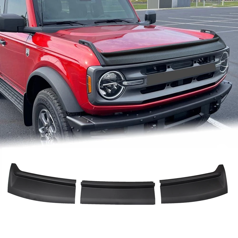 Hood Bug Deflector For Ford Bronco 2021 2022 2023 Trail Armor Hood Shields Protector Stone Guard Cover