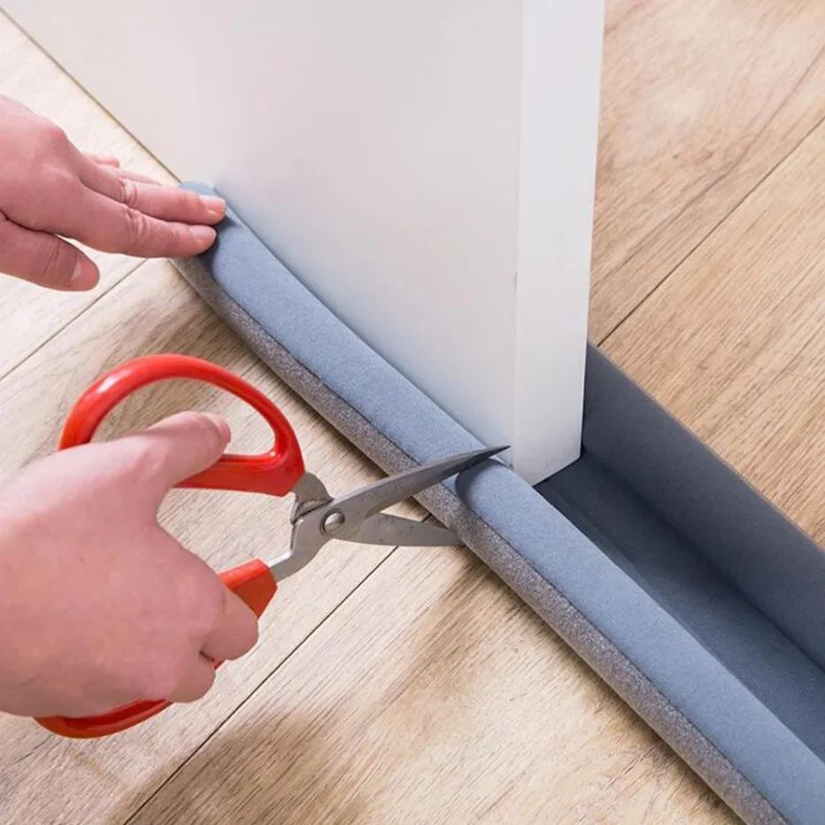 

Flexible Door Bottom Seal Strip Wind Noise Reduction Stopper Under Door Sealing Blocker with 3cm Foam Door Weatherstrip