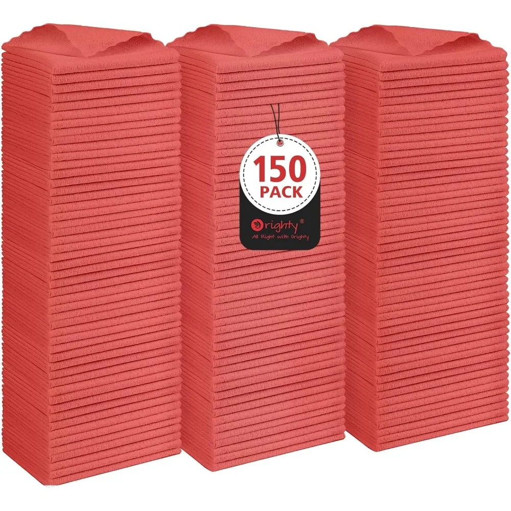 

150 Pack Reusable Multi Purpose Microfiber Cleaning Cloths Lint Free 11 5x11 5 for Car Kitchen Automotive