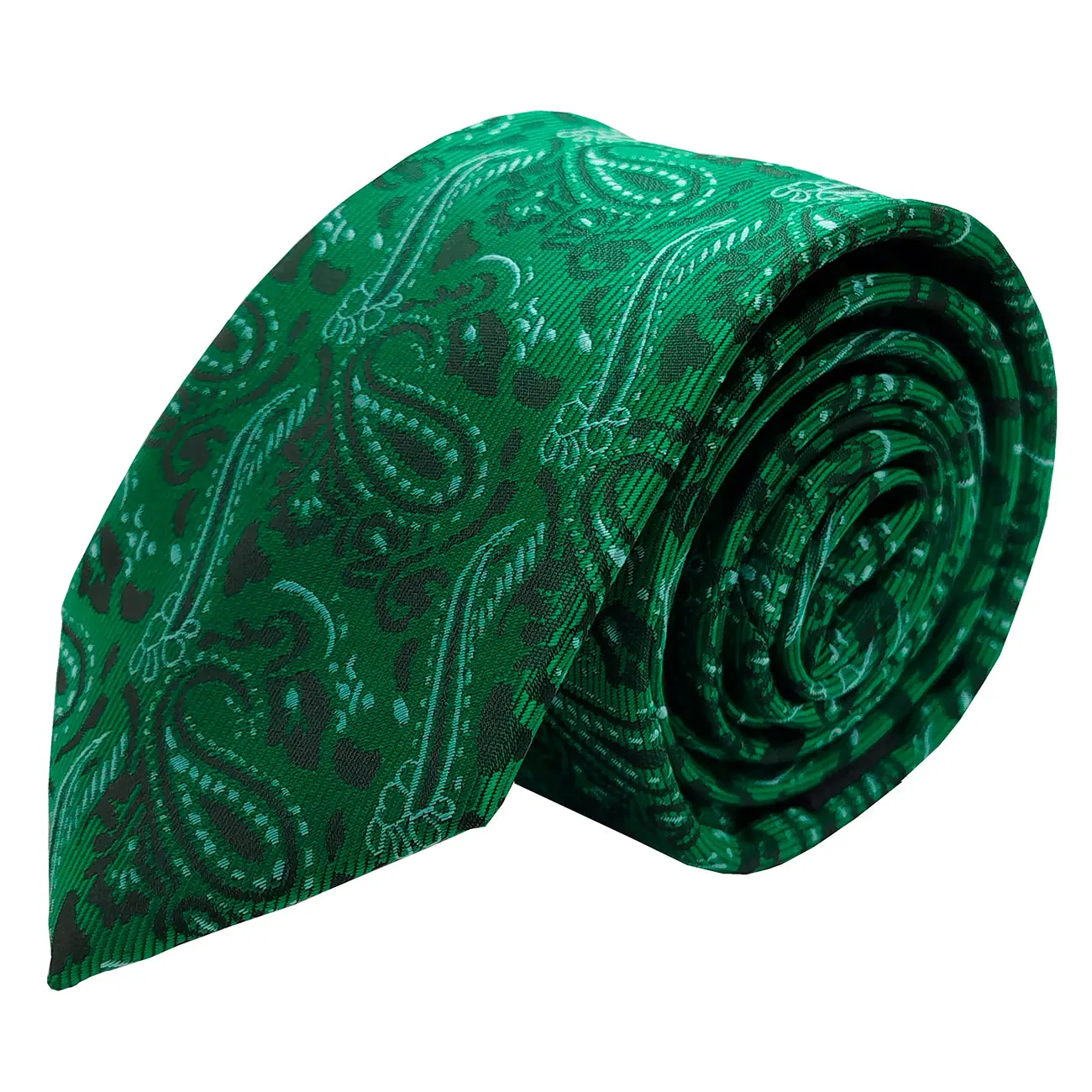 gravata-semi-slim-bordada-verde-bandeira