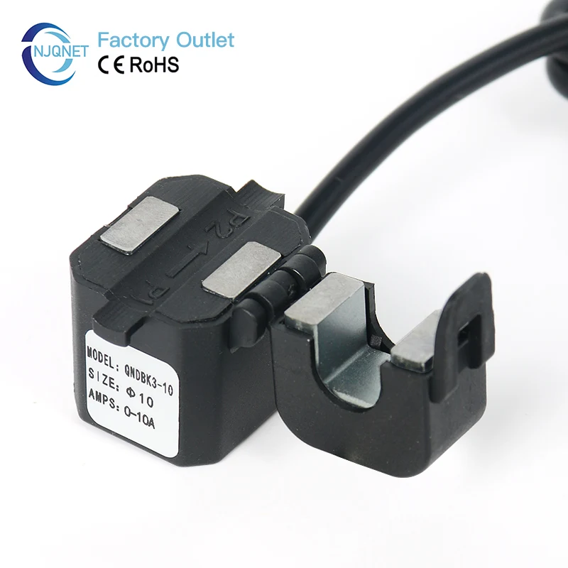Split Core Current Sensor Factory Price QNDBK3-10 Ac 5A 20A 63A 100A Output RS485 Clamp Ct Current