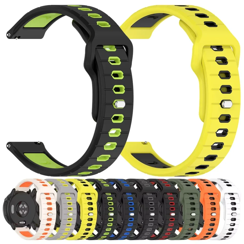 Silicone Sports Strap For Xiaomi Watch 2 Pro S4 S3 S2 S1 Pro Active 22mm Rubber Watch Band For Mi Watch Color Miwatch Color 2