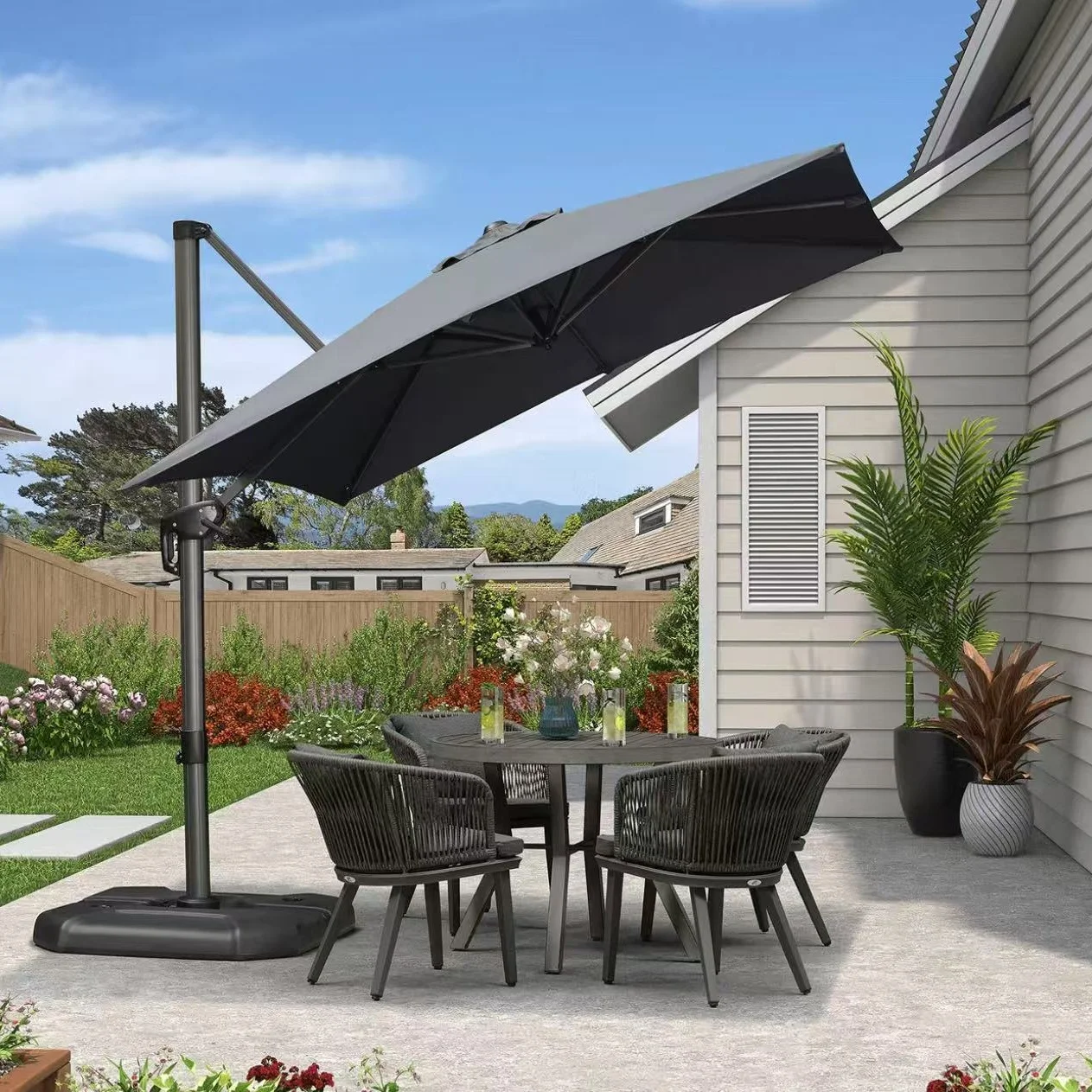Contemporary Styled Superior Quality Colorful Multi-choice Waterproof Parasol Beach Outdoor Garden Umbrella