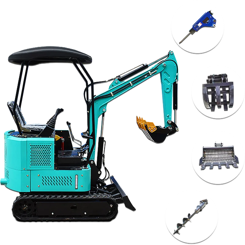 Customized Sale Cheap Mini Excavator cheap digger 0.8 t 1.2 t 1.5 ton digger Kubota engine excavator popular new designed