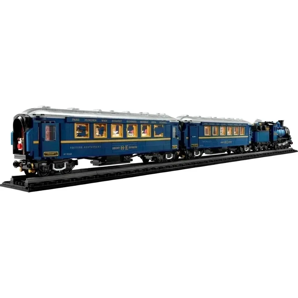 2024 NEW 21344 Ideas 140th anniversary luxury train Bricks Orient Express Train Building Blocks Set DIY Toys for Children gifts