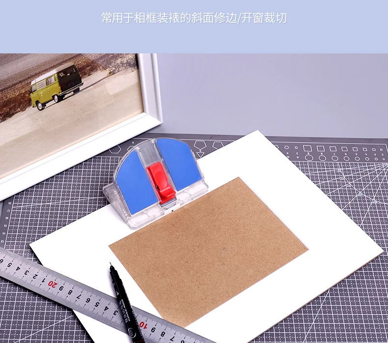 Abschrägungsschneider 90 ° Hobelschneider DIY Fotorahmenschneider 45 ° Werkzeuge zur Herstellung von abgeschrägten Schneiden von Modellen, Zubehör zum Schneiden von Platten – Detail 11