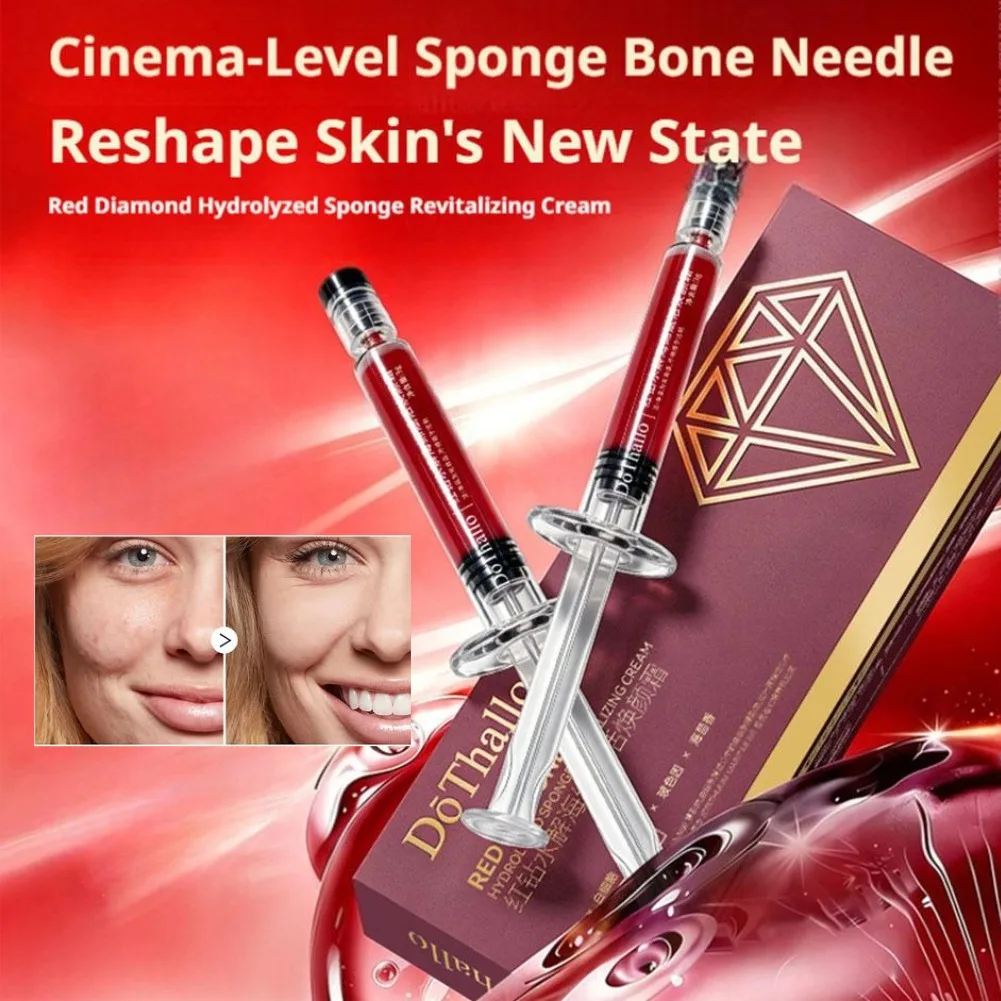 Cinema-Level Hydrolyzed Sponge Bone Needle Revitallzing Cream,Lasting Moisturizing Wrinkle Care Face Booster,Reshape Skin State
