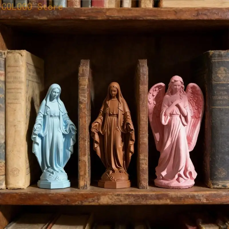 Heat Resistant Silicone Craft Mould Featuring Elegant Praying Girl Effortlessly Release for Creation D0LD