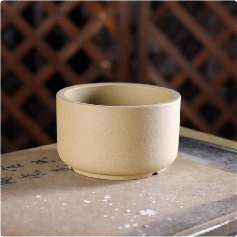 Ceramic Round Bonsai Pot,Moss Small Flower Plant Pot,Home Sill Indoor Decoration