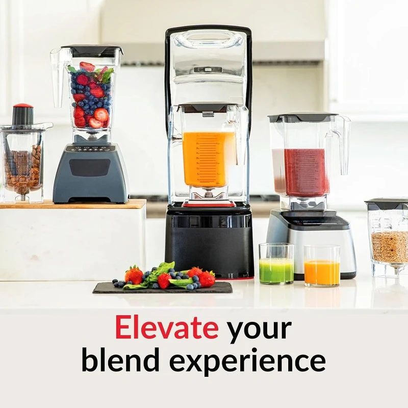 Blender with WildSide+ Jar (90 oz) for Smoothies & Frozen Drinks - Quietest Professional-Grade Power - 11-Speed Touch Slider