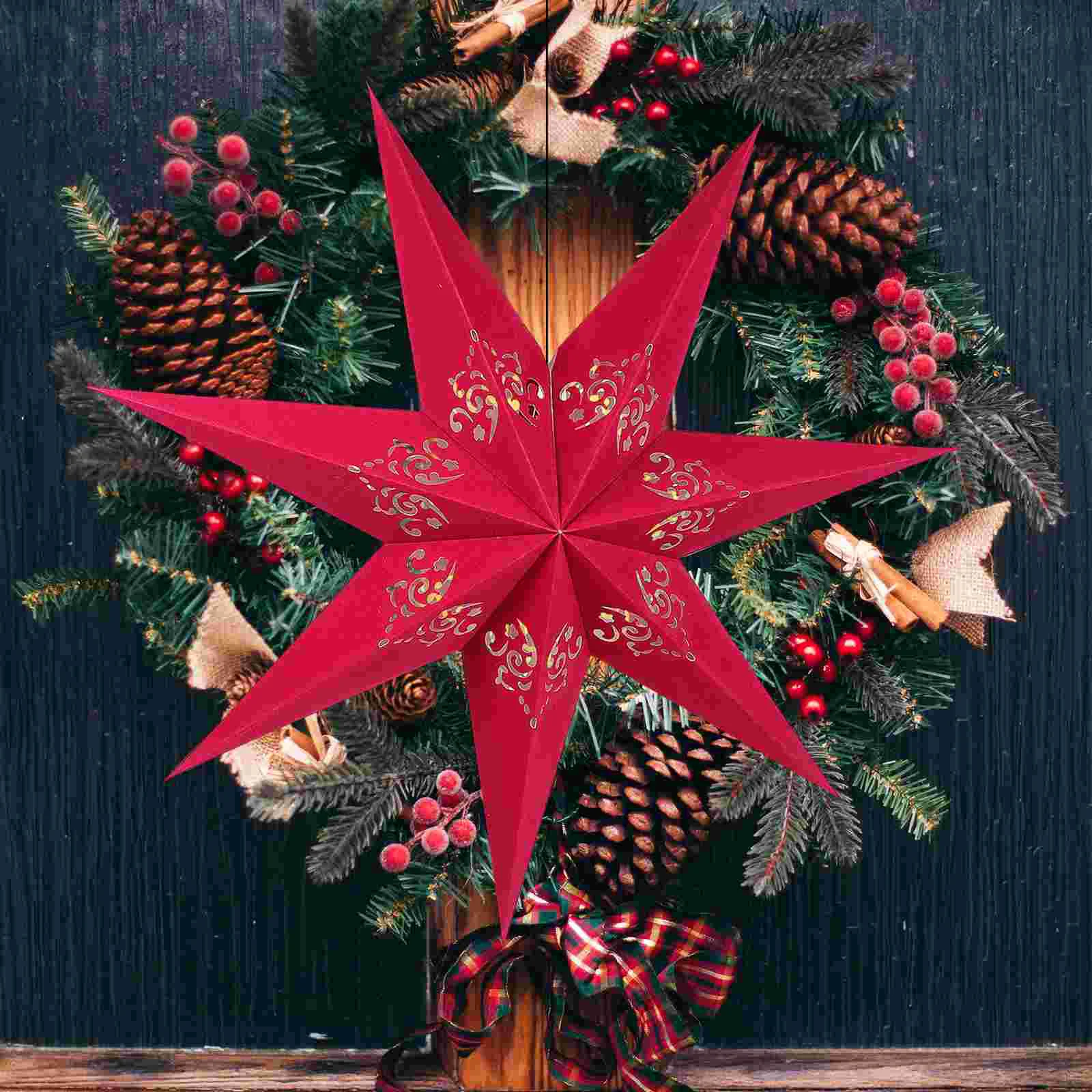 Star โคมไฟ Vintage Decor เทศกาลคริสต์มาสนวนิยายที่ไม่ซ้ํากันฉากงานแต่งงานโคมไฟเพดาน
