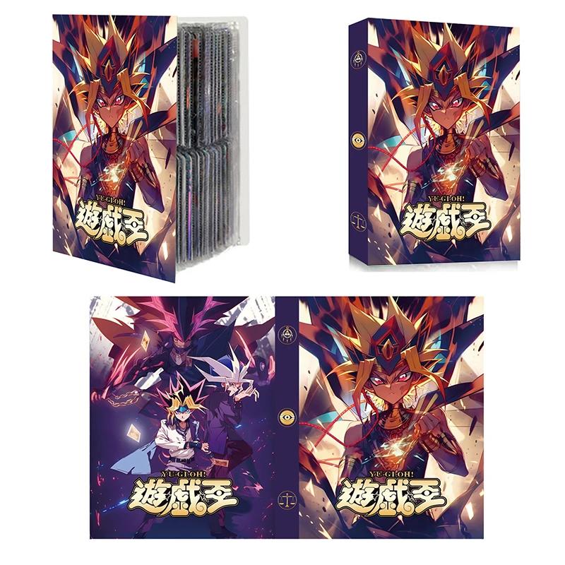 

240Pcs New Yugioh Anime Game Collection Card Book Anime Peripheral Card Storage Bag Album Xmas Gifts High-Capacity Boy Girl Toys