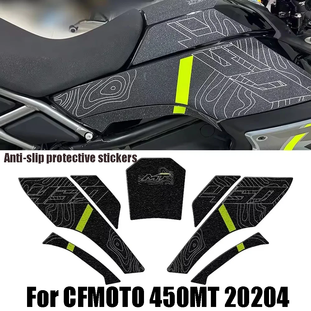 

450MT Motorcycle Accessories Fuel Tank Protection Decals For CFMOTO 450MT 450 MT 2024 -Tank Pad Sticker
