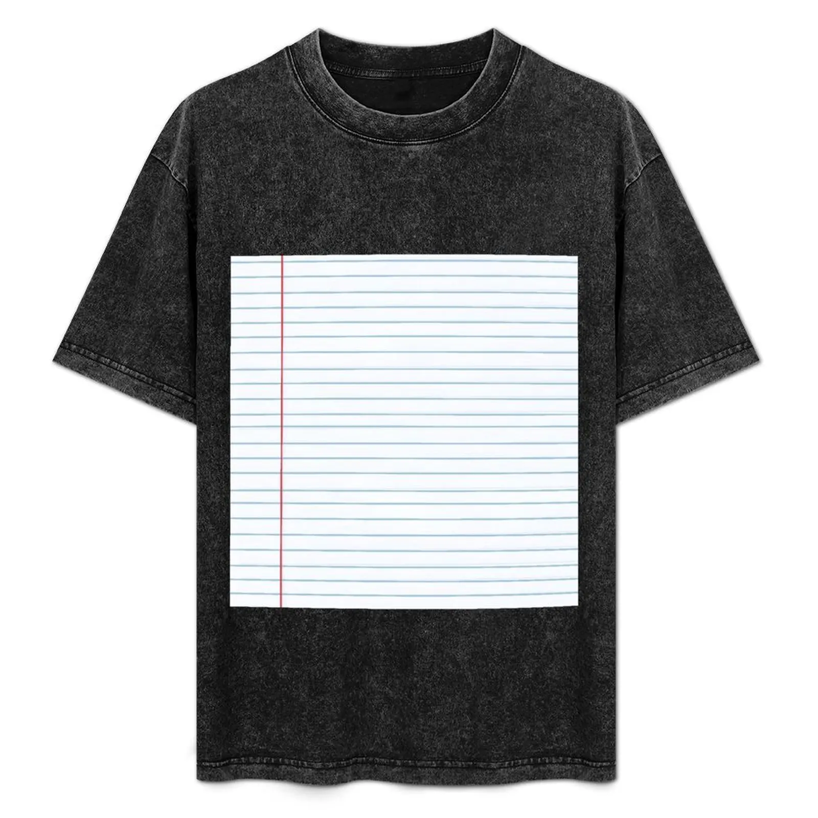 

Sheet of Lined Paper T-Shirt Gym Exercise Short Sleeve T-Shirt