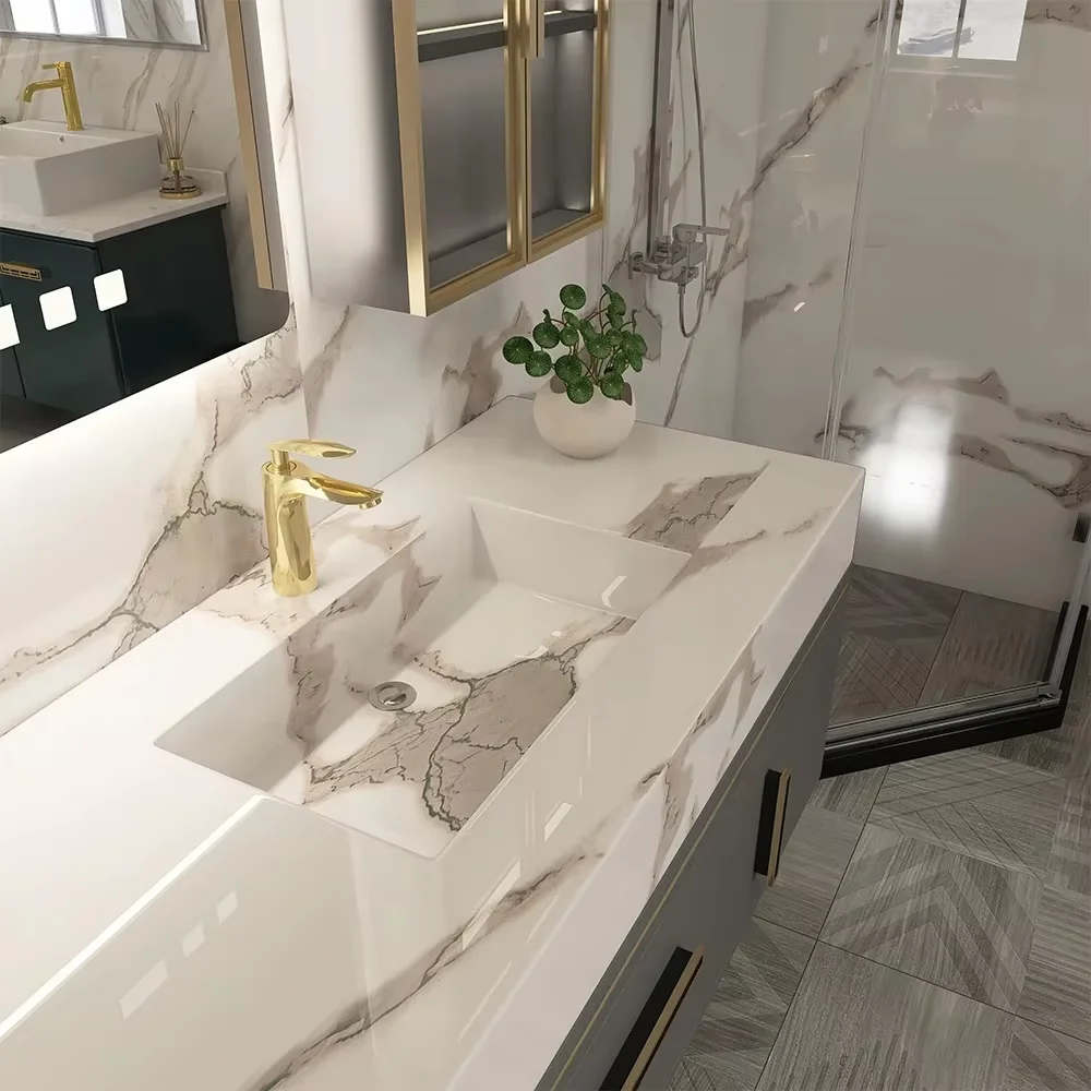 40cm 대리석 주방 벽 스티커 자가 접착 방유 및 내열 백스플래시 얼룩 방지 벽지