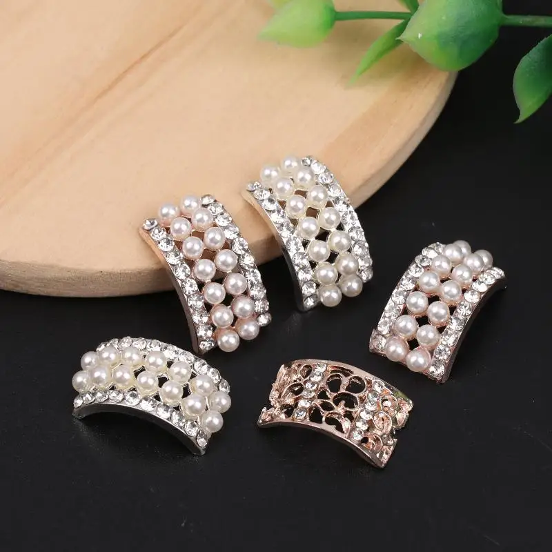 10 قطع الأزياء الحرفية اللؤلؤ كريستال حجر الراين أزرار Diy بها بنفسك زهرة جولة العنقودية زر الزفاف الزينة مجوهرات