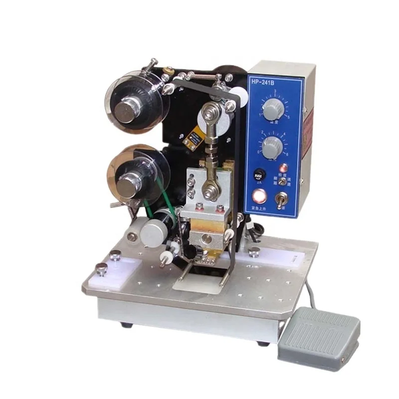 Electric Ribbon Date Coding Machine Stamp Printing to Prinit Batch/exp/mfg Date on Bag/paper/card