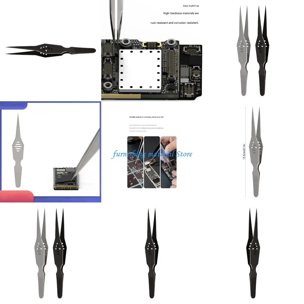 

Y5GD Light Weight Wide Body Precisions Tweezers Corrosions Resistant Design Tweezers