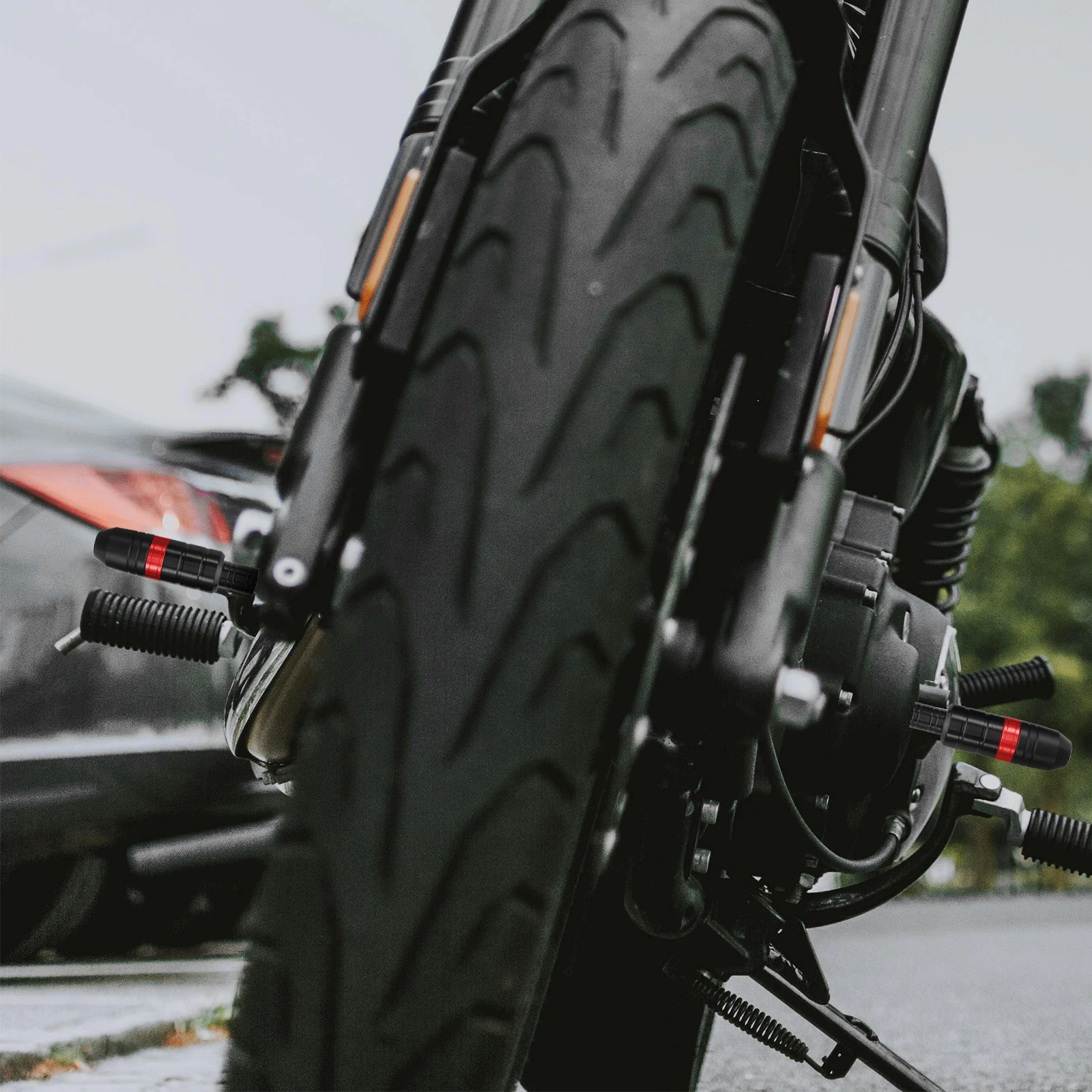 

1 Pair Motorcycle Falling Protection Slider Durable Universal Fit Anti-Crash Frame Sliders For Motorbike Scooter Frame