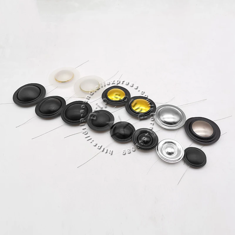 2pcs 13.28/16.5/20.4/25.5/28mm Tweeter Voice Coil Horn Speaker Treble Silk Sound Film Diaphragm Drive Head Repair Parts