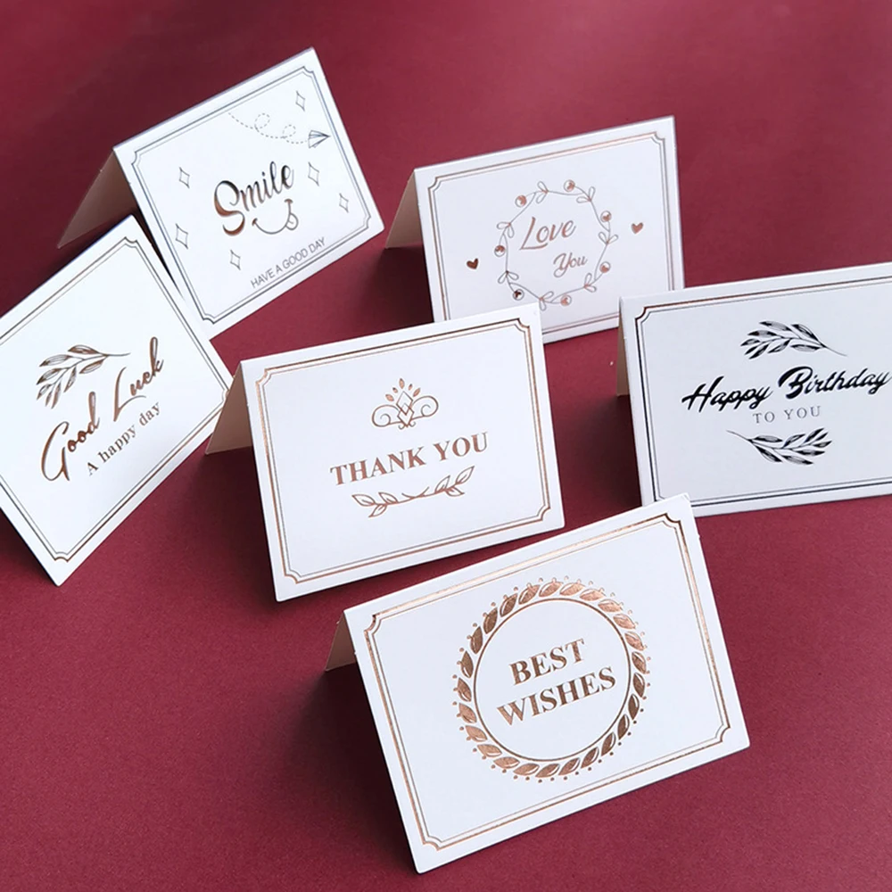 Individuelle Dankeskarte für Unternehmen, farbenfroher Druck, Gold- und Silberfolie, Geburtstags-, Hochzeitseinladung, Lehrertag, Sonderform – Detail 9