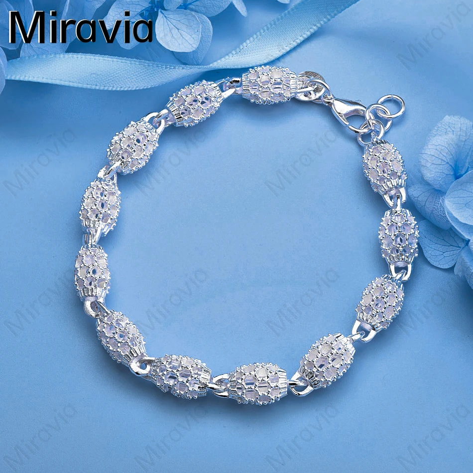 

Miravia 925 Sterling Silver Hollow Lantern Beads Bracelet Women Charm Fashion Party Jewelry