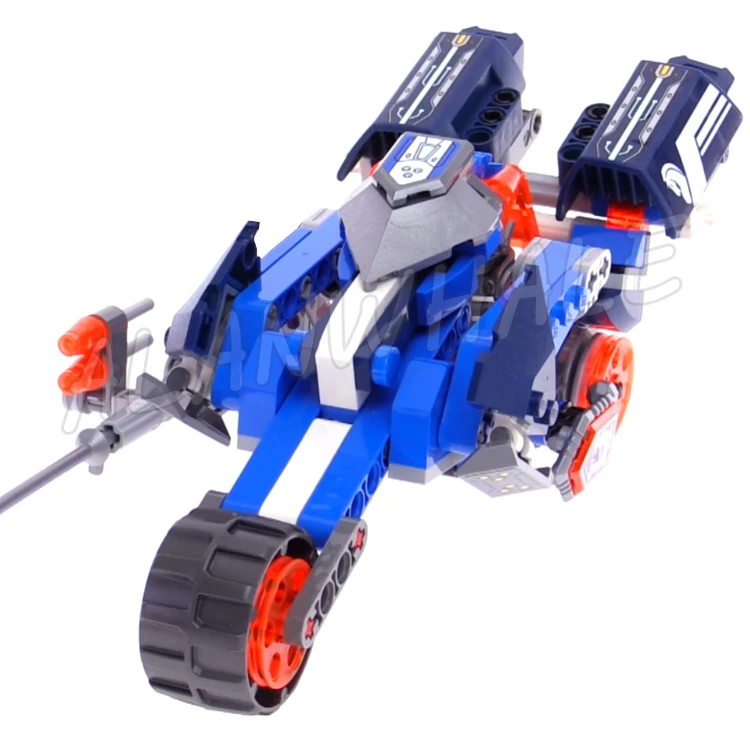 249 Stück Nexoes Knights 2in1 Lance's Mecha Horse Turbo Jouster Mode Flame Thrower 10485 Bausteine Spielzeug Kompatibel mit Modell