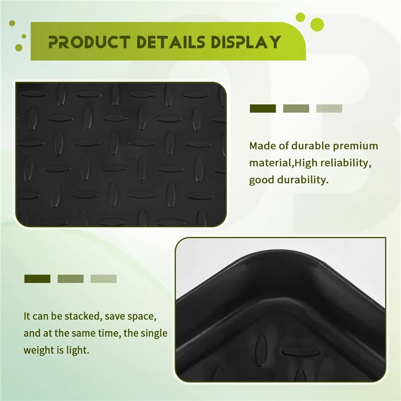 

ABWR-3PCS Лоток для ботинок Сверхмощные лотки для обувных ковриков, лоток для хранения, чаша для собак или кошачьих чаш, коврики, ловушка для грязи для защиты пола 13,7X10,8 дюйма