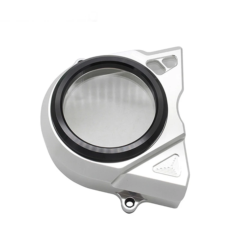 

Для Kawasaki Ninja 400, прозрачная маленькая цепная крышка шестерни, левый модифицированный аксессуар для защиты коробки передач мотоцикла