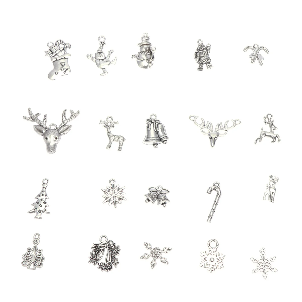 

50Pcs Christmas Pendant Charm Alloy Charms DIY Jewelry Making Necklace Bracelet Earrings Christmas Gift Accessories