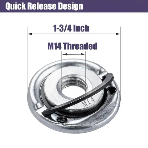 M14 Quick Release Self-Locking Grinder Pressing Plate Flange Nut Power Chuck Nut Pressing Plate Power Replacement Clamping Tool
