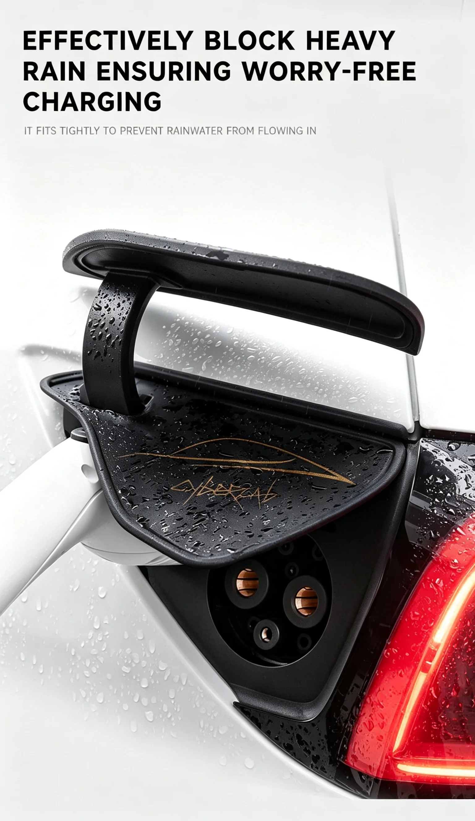 For Tesla Model 3 Y Juniper / YL / YS charger port protective cover silicone Outdoor waterproof dustproof automotive Accessories view 3